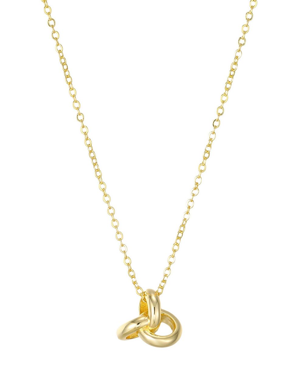St. Moran Gold Oversized Knot Pendant Brea Necklace