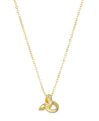 St. Moran Gold Oversized Knot Pendant Brea Necklace