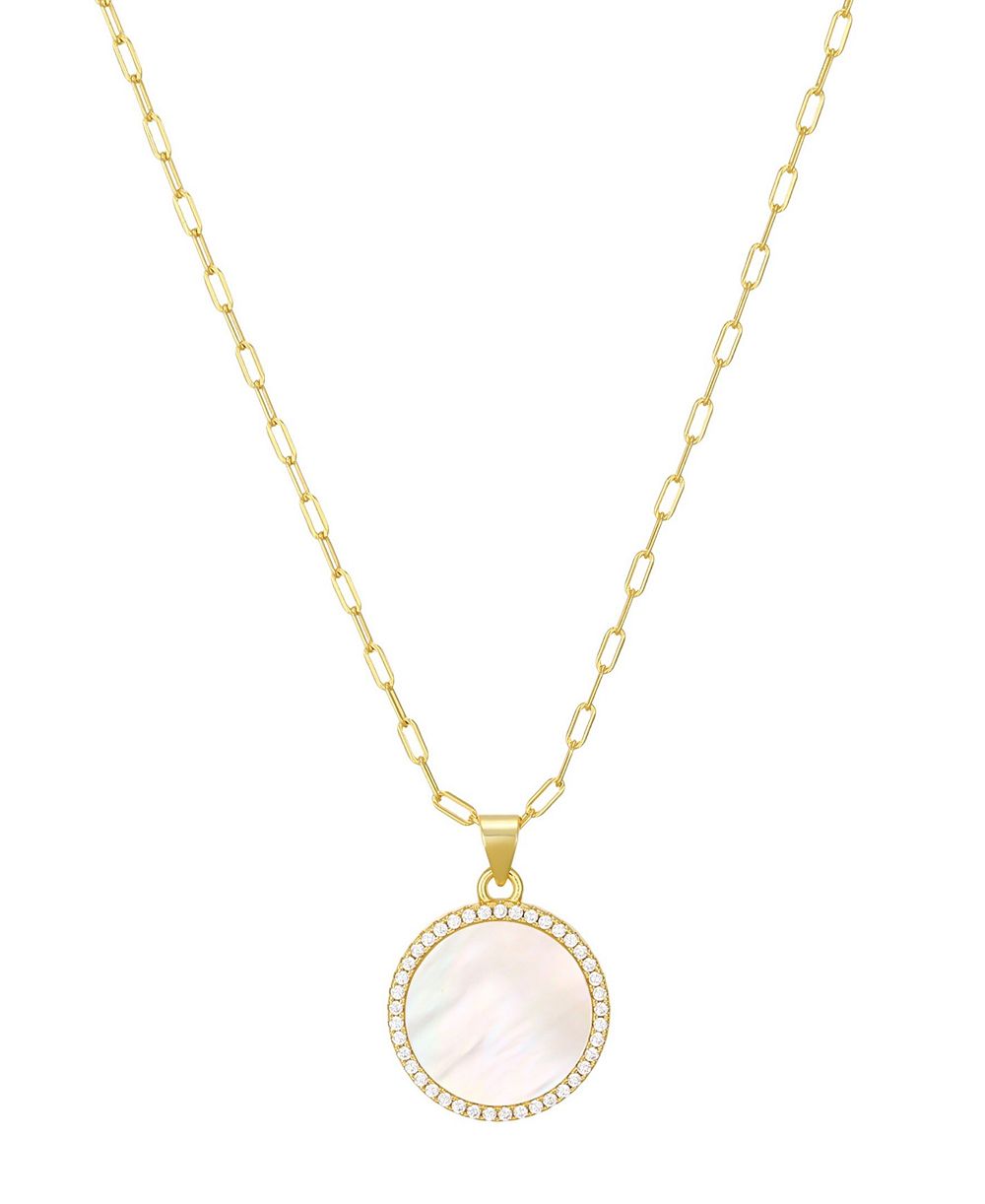 Подвеска St. Moran Gold Natural Pearl Halo Serra