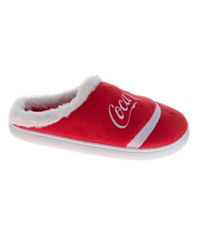 Coca-Cola Мужские домашние тапочки Coca-Cola Classic Script, мягкие и теплые