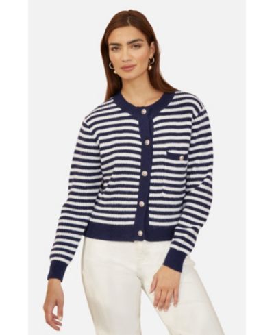 Yumi Women's Long Sleeve Knit Relaxed Fit Cardigan