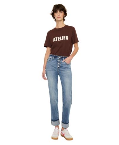 KanCan Women's Noelle Essentials High Rise Skinny Straight Jeans