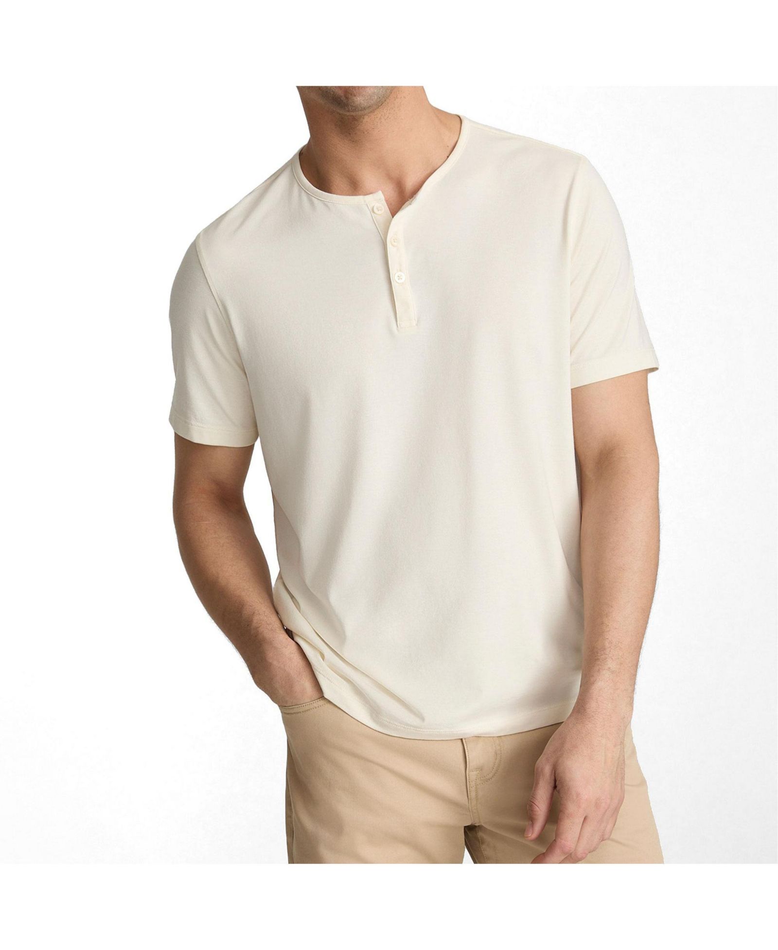 UNTUCKit Men's Regular Fit EcoSoft Short-Sleeve Henley