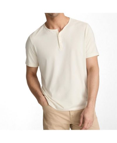 UNTUCKit Мужская рубашка Henley EcoSoft с коротким рукавом, Regular Fit
