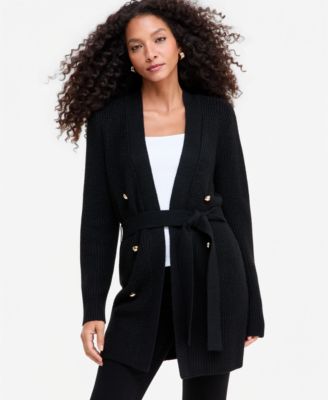 I.N.C. International Concepts Women's Double Breasted Lurex Long-Sleeve Cardigan, Macy's Exclusive