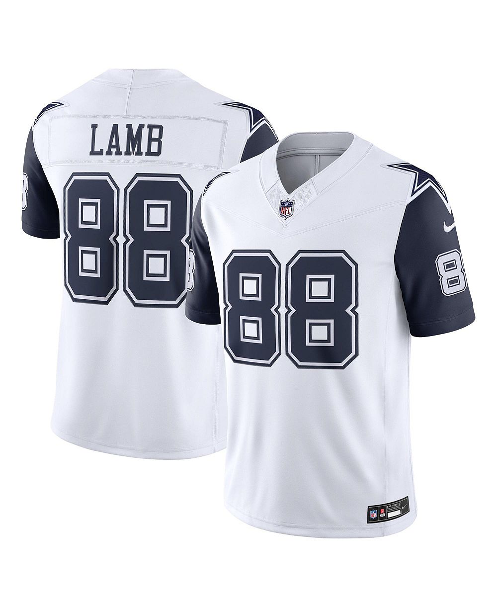 Мужская джерси Nike White CeeDee Lamb Dallas Cowboys Alternate Vapor F.U.S.E. Stitched Limited Jersey