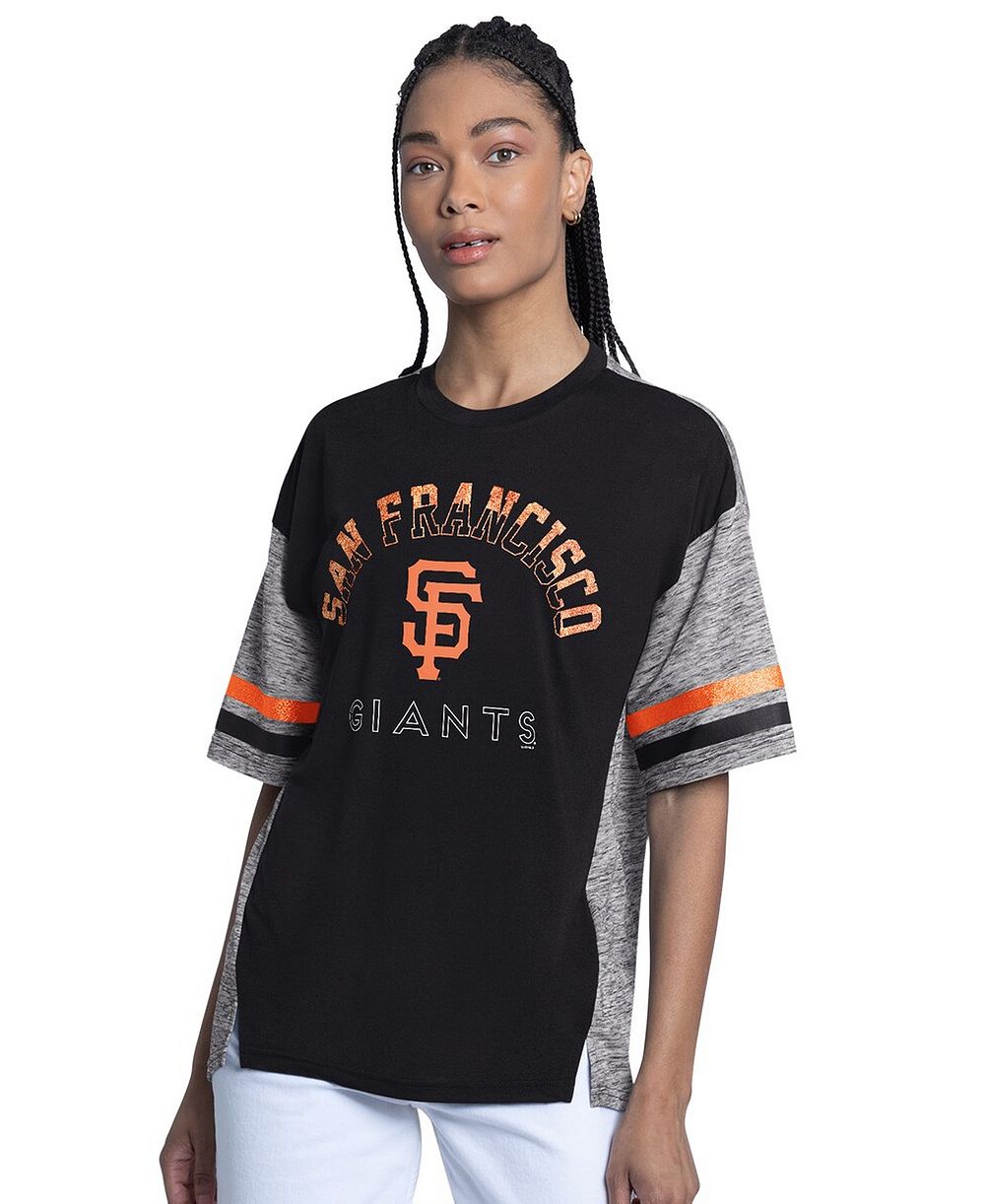 G-III 4Her by Carl Banks Женский оверсайз топ San Francisco Giants, черный