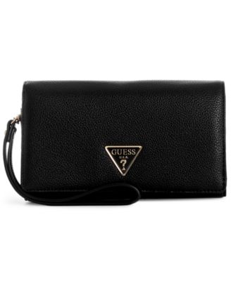 GUESS Shimmer Phone Organizer Magnetic Snap Wristlet