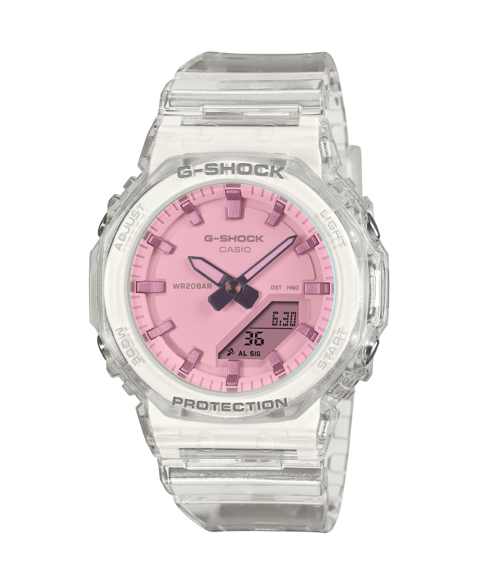 G-Shock Женские аналогово-цифровые часы из смолы, 40.2mm