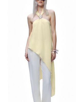 NOCTURNE Women's Sleeveless Halter Blouse