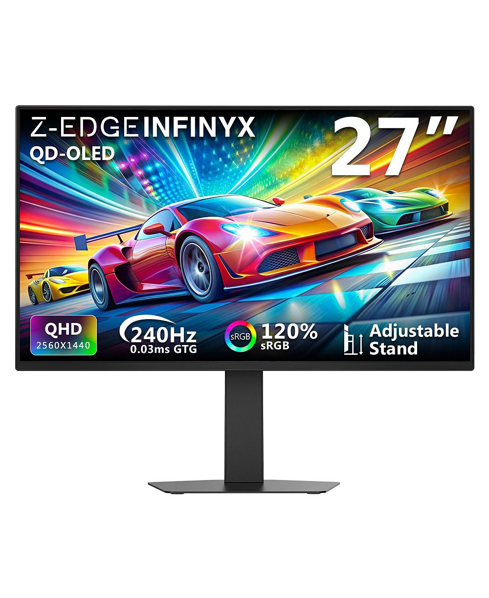 Z-EDGE INFINYX X27 QD-OLED 240Hz 0.03ms GTG Gaming Monitor for PC/Mac