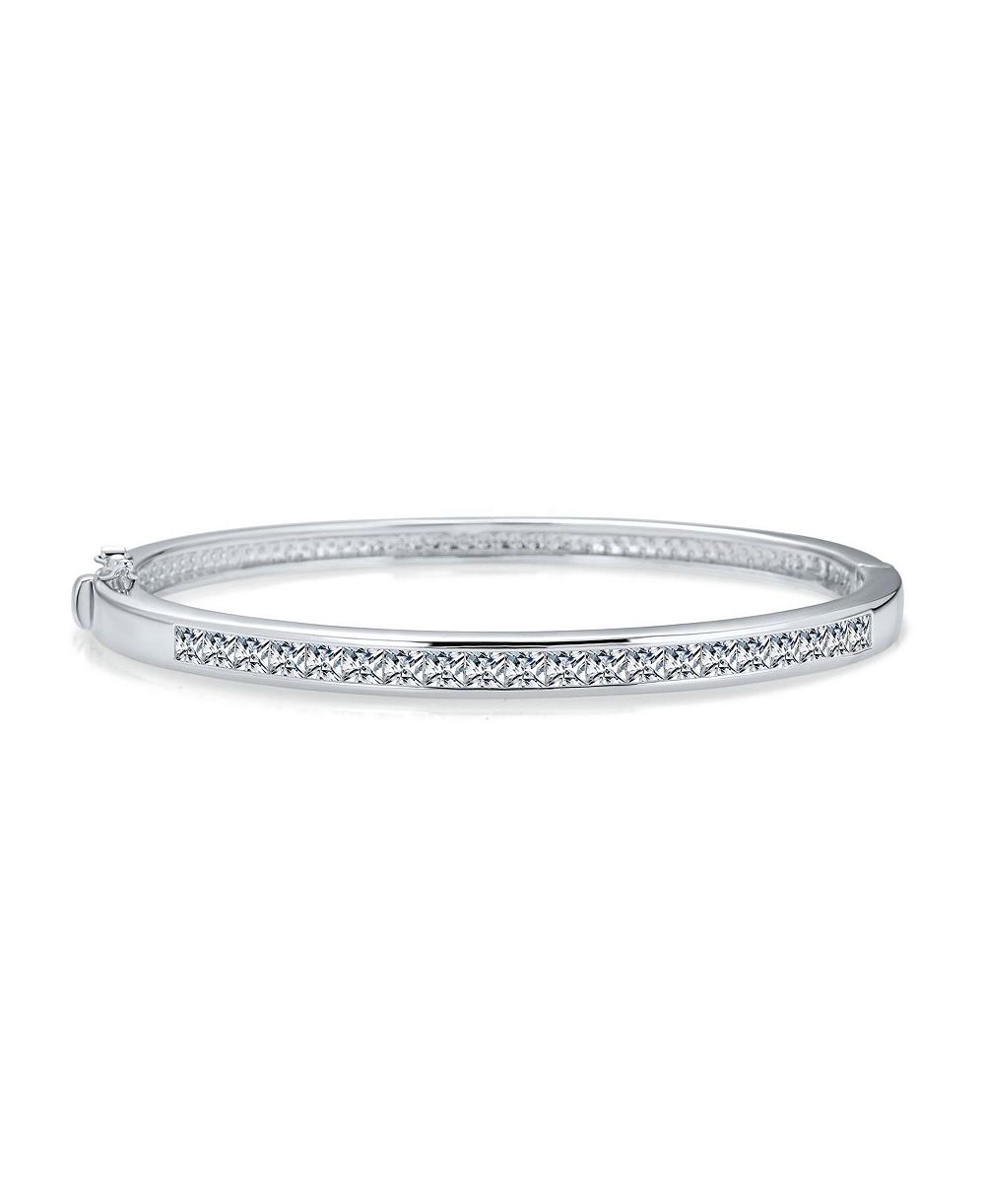 Bling Jewelry браслет Eternity Tennis с цирконием, Princess Cut