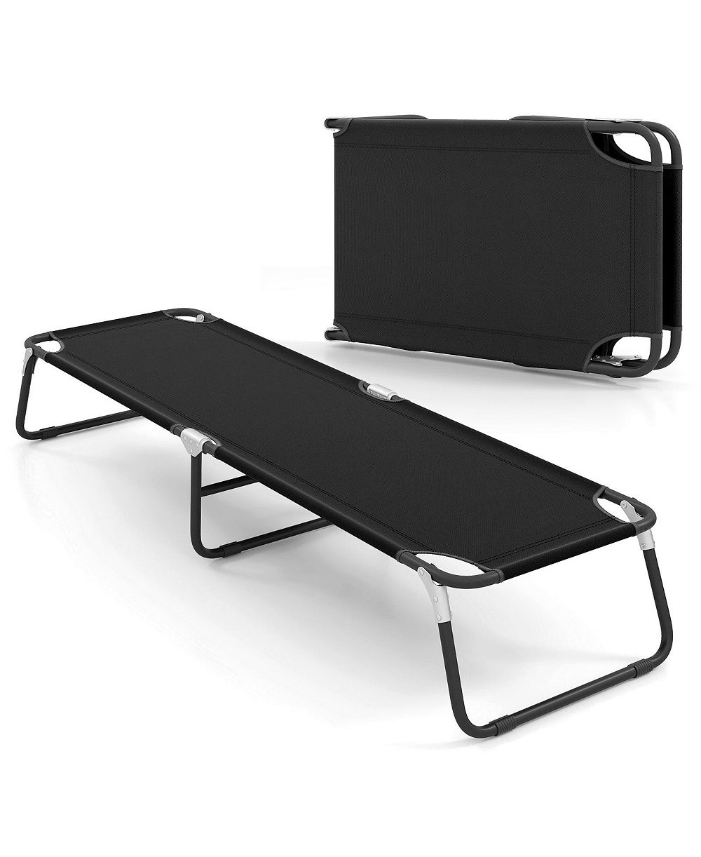 Складная походная кровать Gymax Outdoor Portable Military Cot для сна и походов