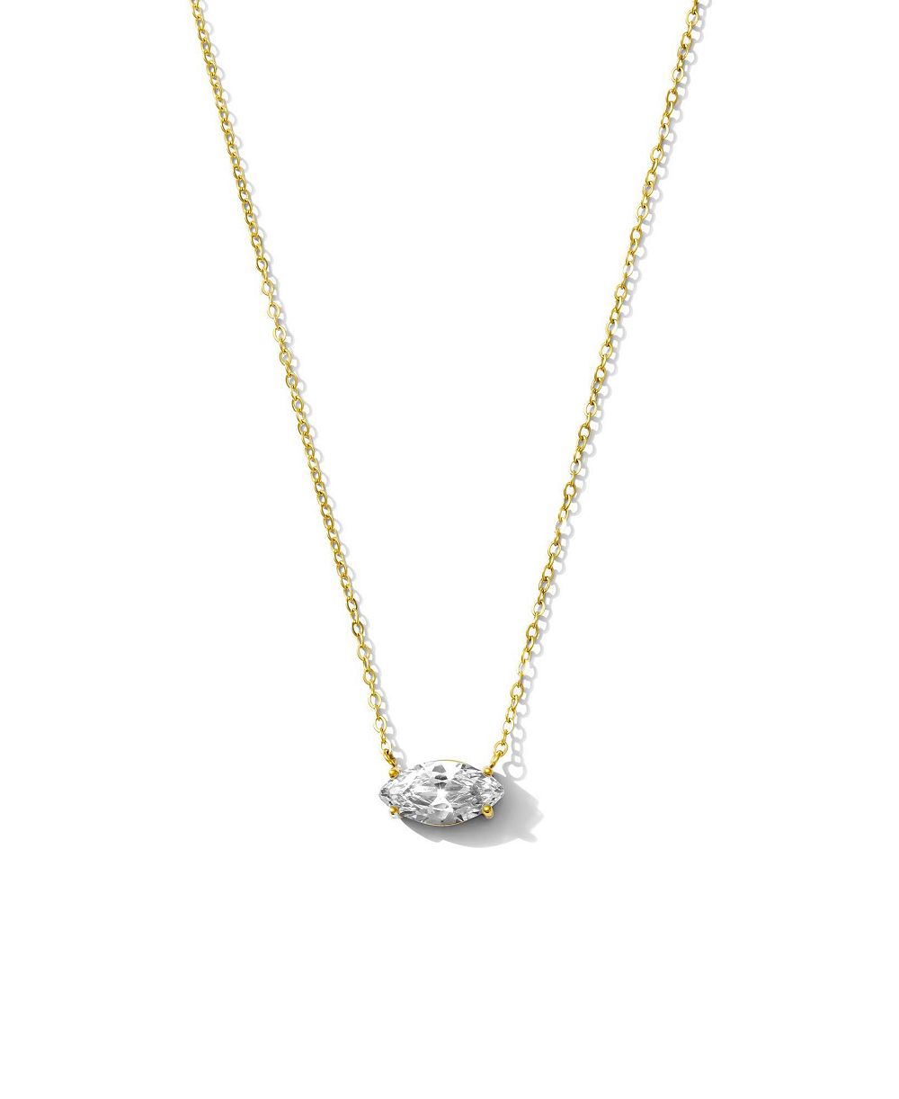 Ожерелье чокер Joey Baby Oval Crystal из золотистой нержавеющей стали