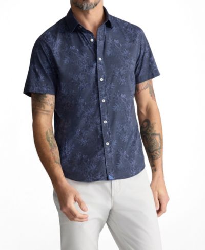 UNTUCKit Men's Regular Fit Performance Short-Sleeve Islington Shirt