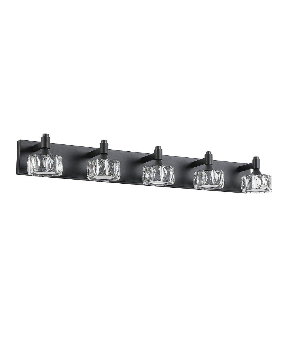 Светодиодный светильник BUSDAYS Modern 5 Light LED Vanity Light Fixture с хрустальными стеклянными плафонами