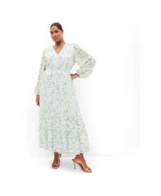 CITY CHIC Plus Size Kiki Ditsy Print Maxi Dress