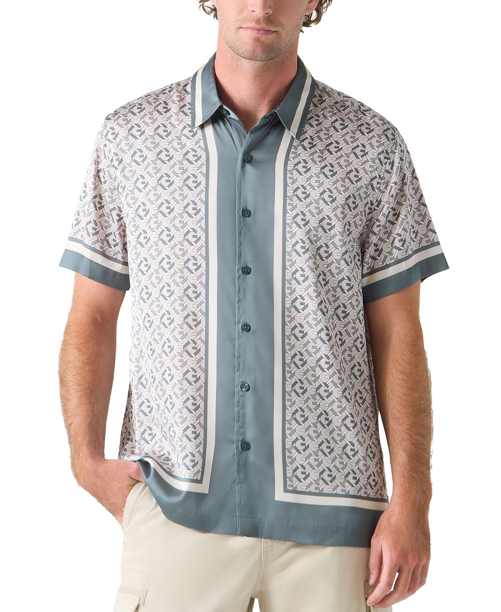GUESS Мужская рубашка с тканым логотипом Woven Logo