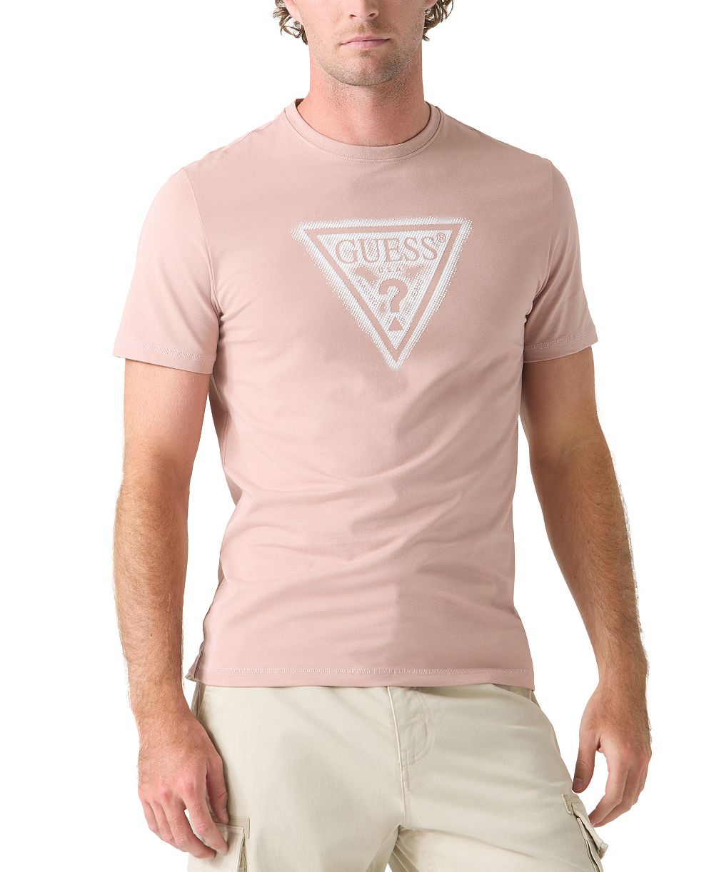 GUESS Men's Triangle Spray Graphic T-Shirt