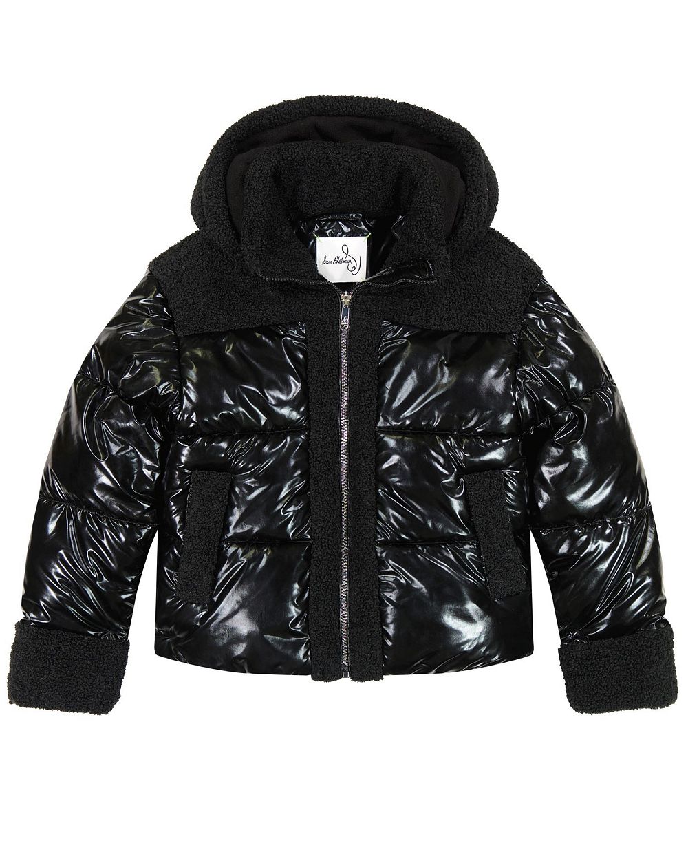 Детская куртка Sam Edelman Metallic With Sherpa Hybrid Hooded