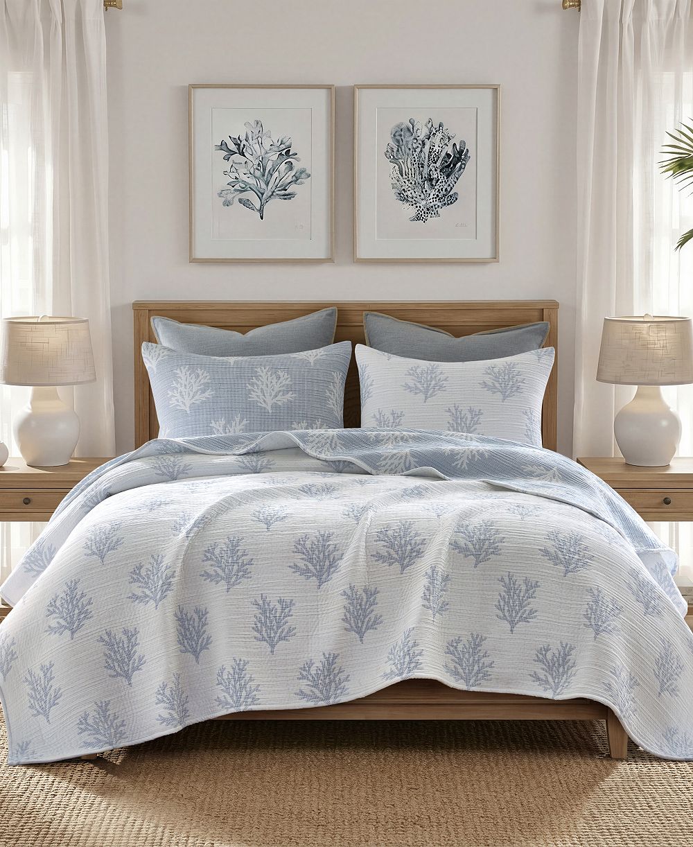 Комплект покрывала Harbor House Mia Coral Jacquard 3-Piece