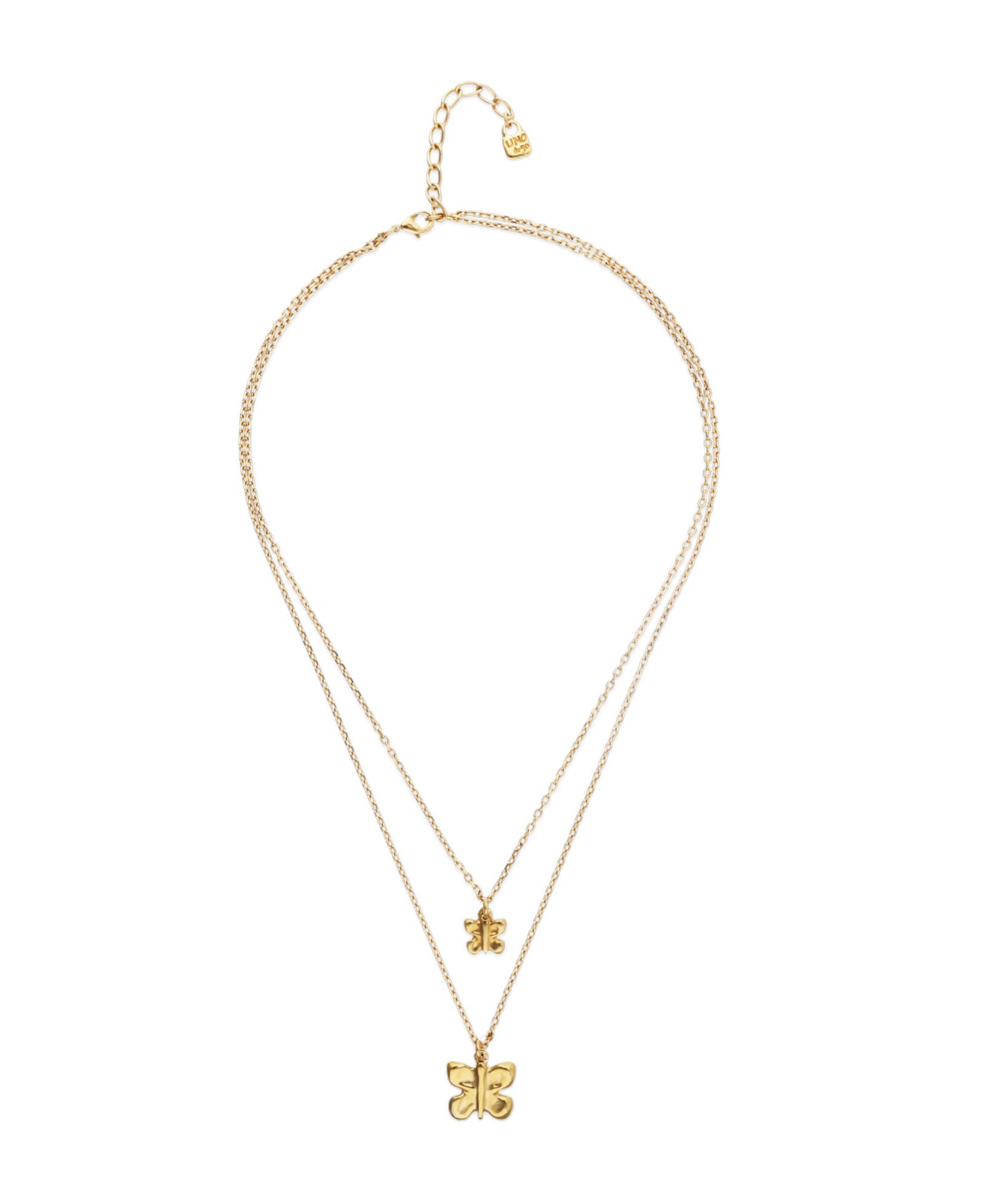 Колье UNOde50 18k Gold Metal alloy Big Butterfly