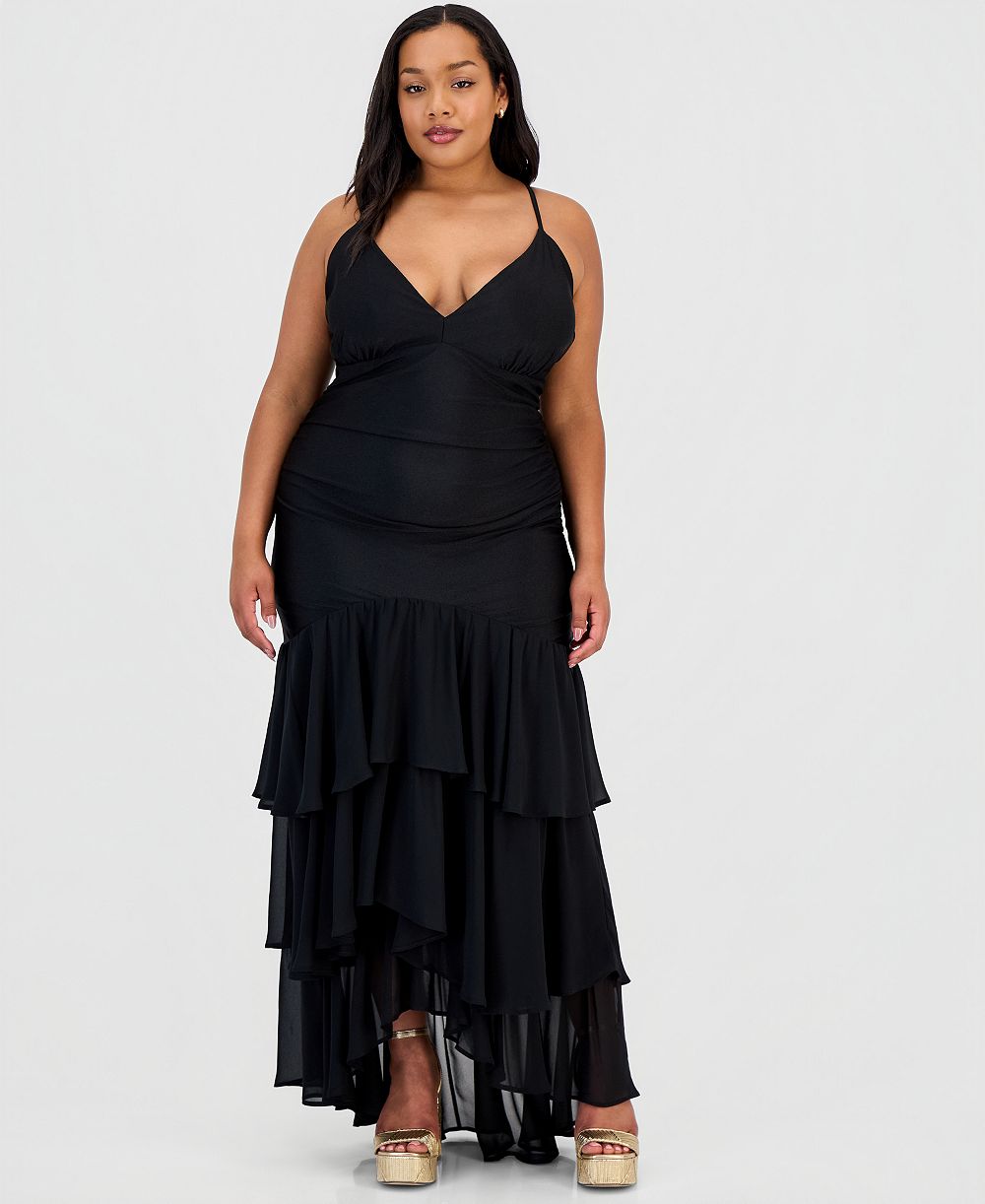 Платье Emerald Sundae Trendy Plus Size Ruffled Tiered