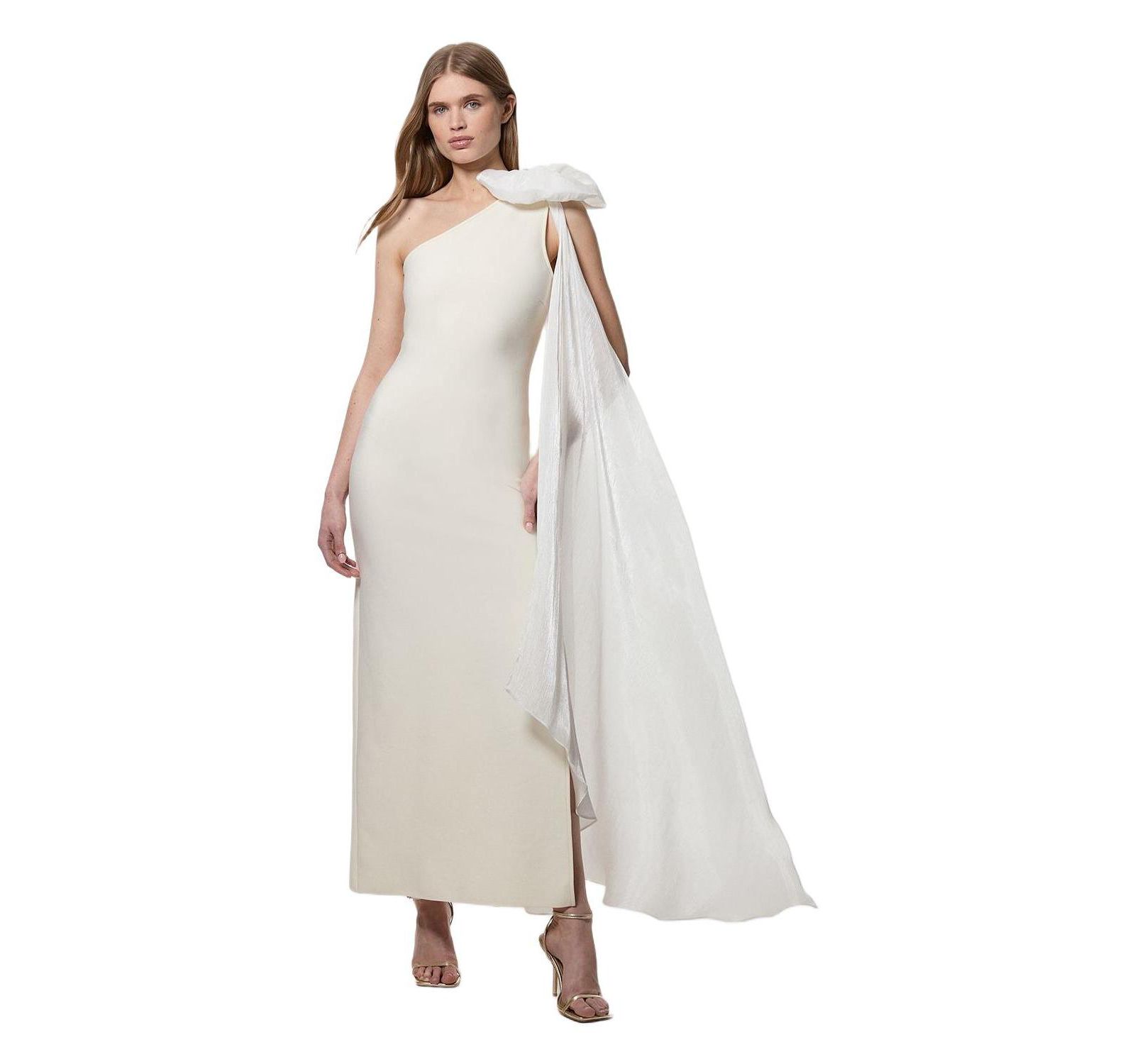 Женское макси-платье Karen Millen с бантом на плече