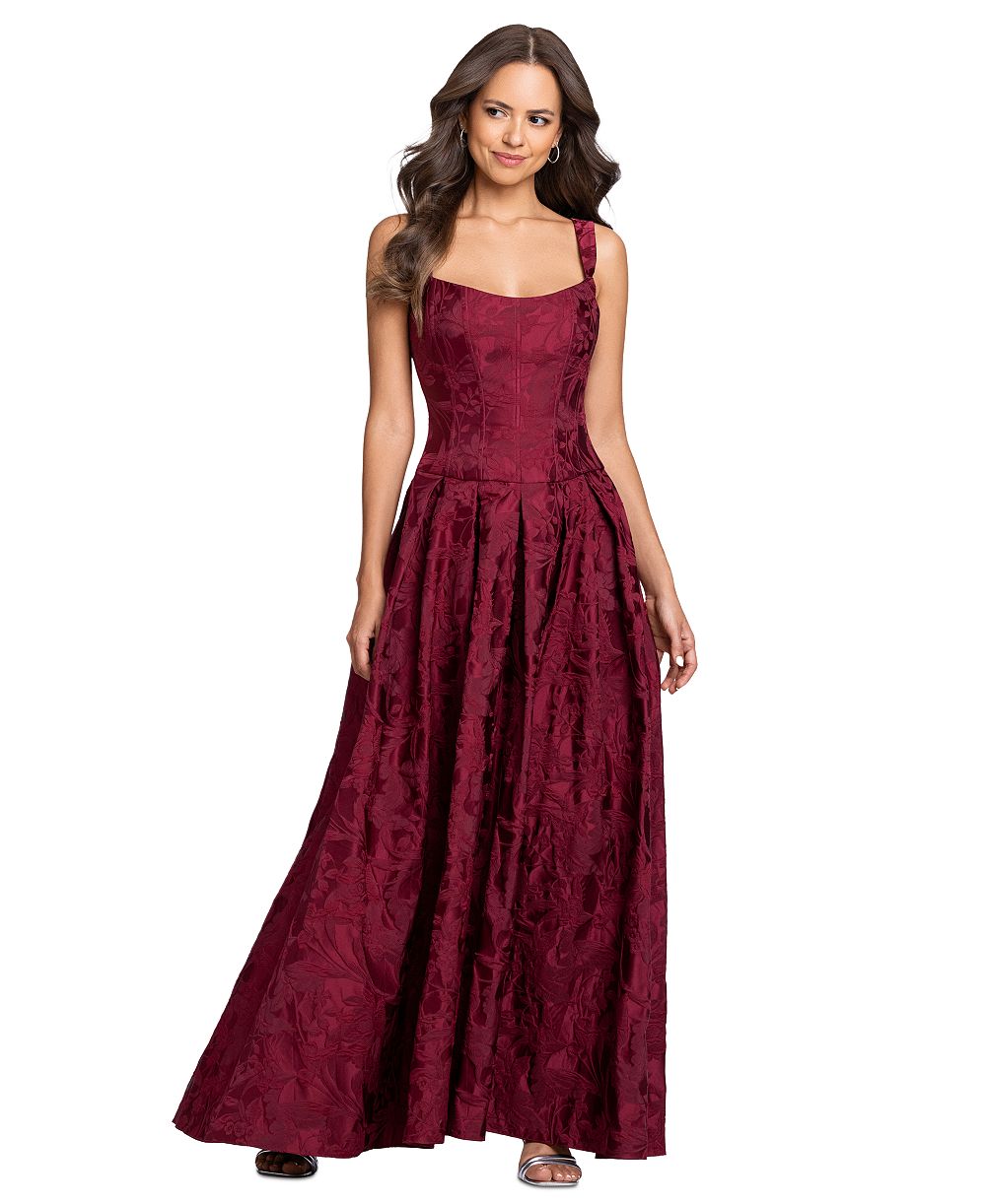 Женское вечернее платье Betsy & Adam Floral A-Line