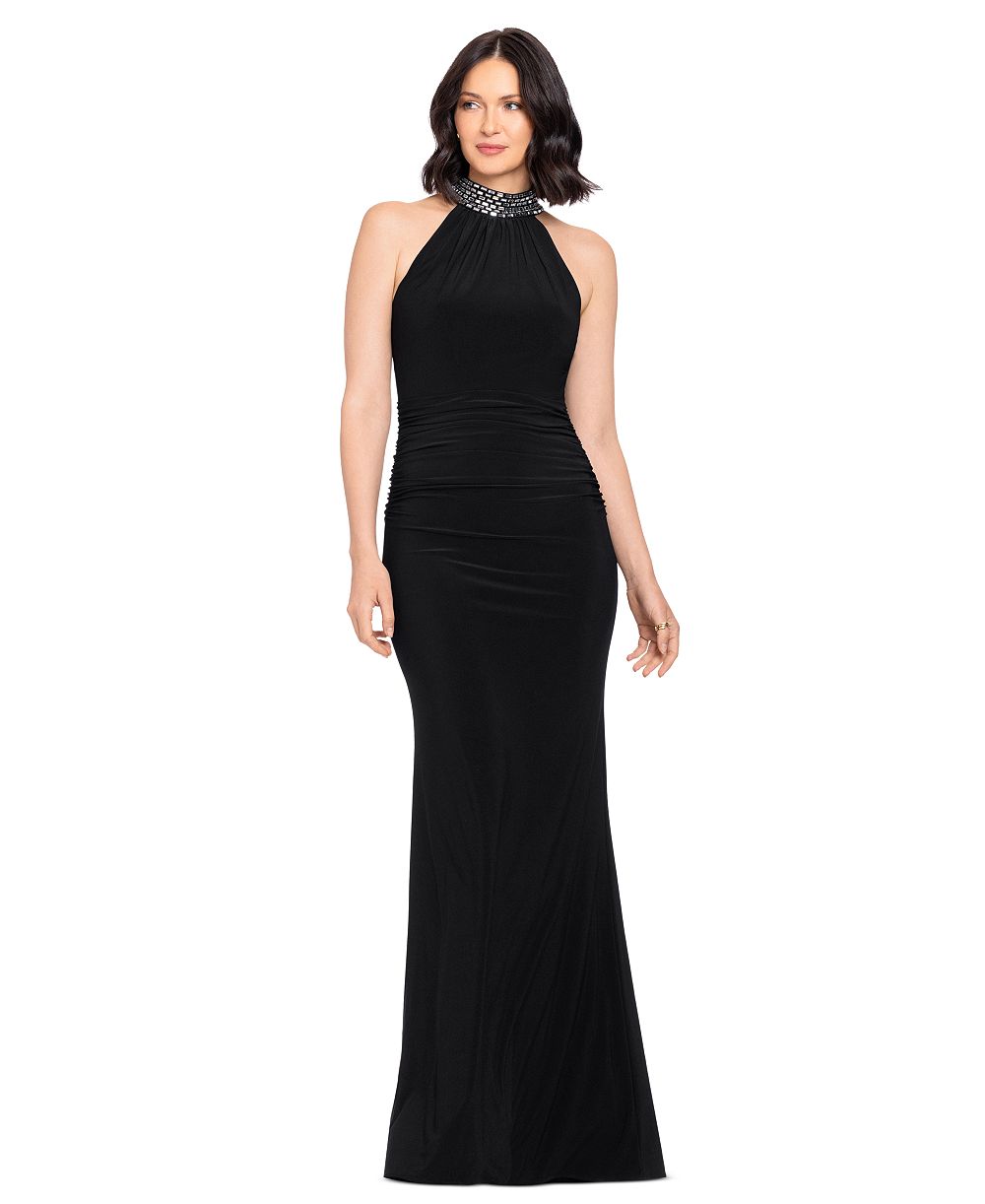 Женское платье Betsy & Adam Halter Neck Stud Jersey