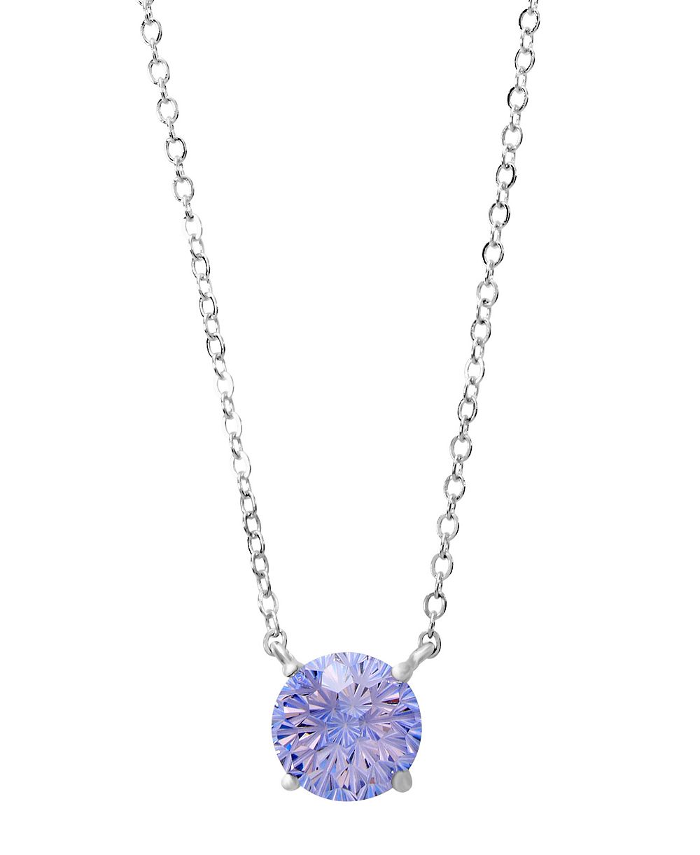 Подвеска-солитер Macy's Sterling Silver Starlight Cubic Zirconia