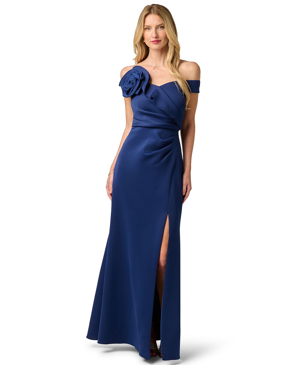 Женское вечернее платье Adrianna Papell Off-the-Shoulder Scuba
