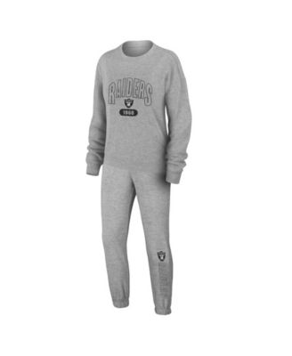 Комплект WEAR by Erin Andrews Женский 2-piece Las Vegas Raiders Plus Size T-Shirt & Pants Lounge Set
