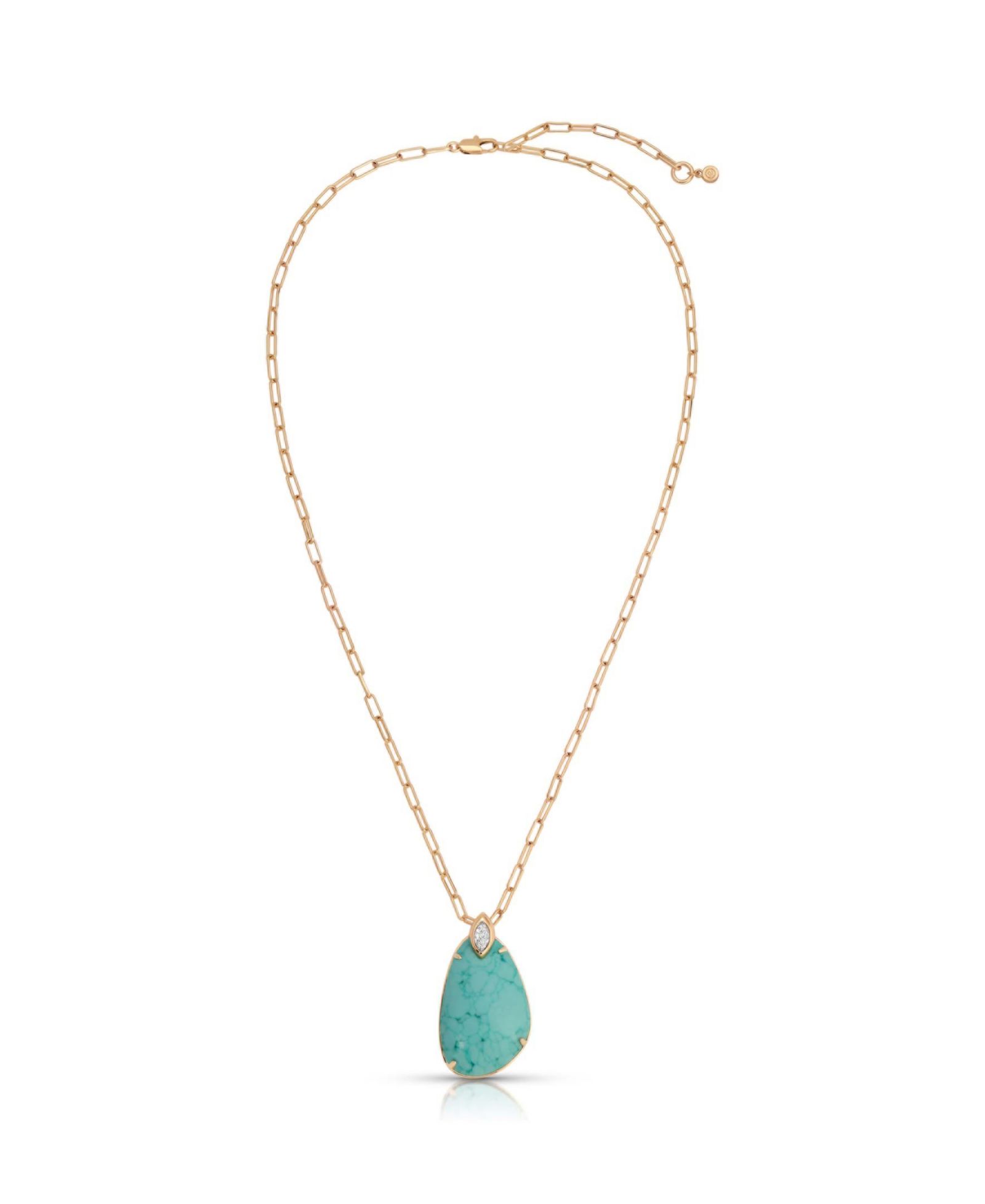 Золоченое ожерелье с кулоном Majestic Stone от ETTIKA