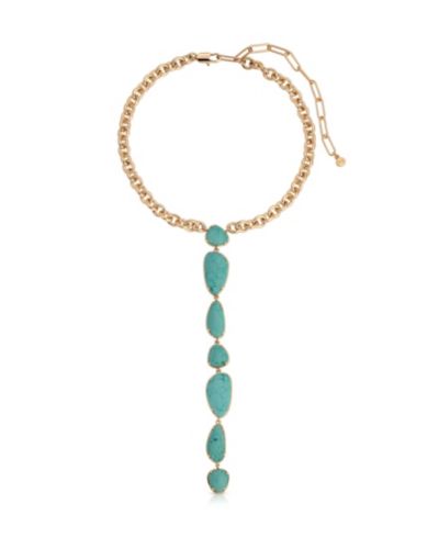 Ожерелье ETTIKA Gold-Plated Majestic Stone