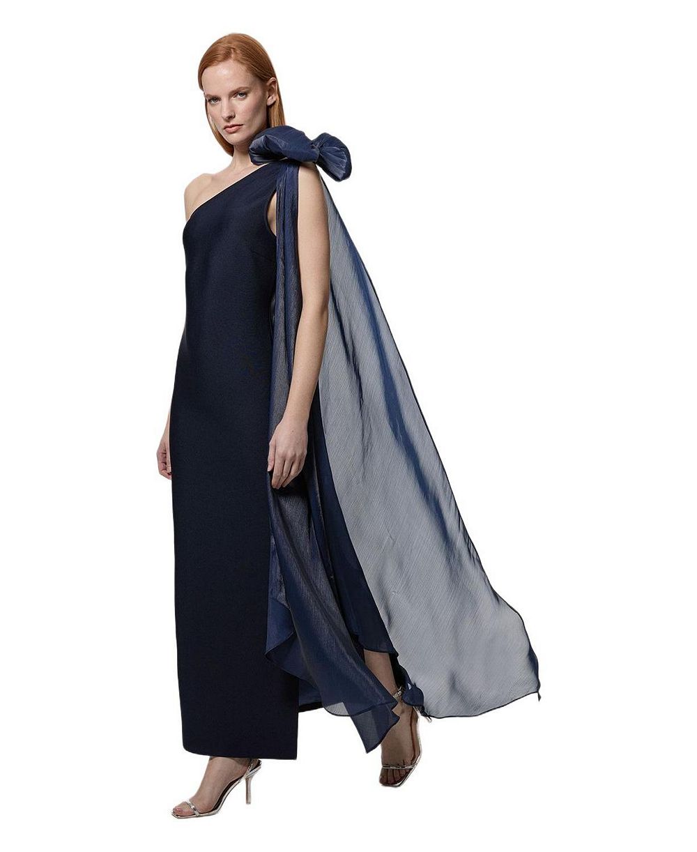 Женское макси-платье Karen Millen с бантом на плече