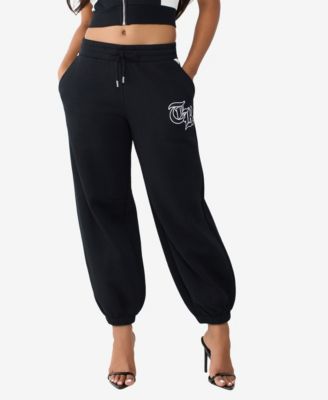 Женские широкие джоггеры True Religion с контрастными панелями