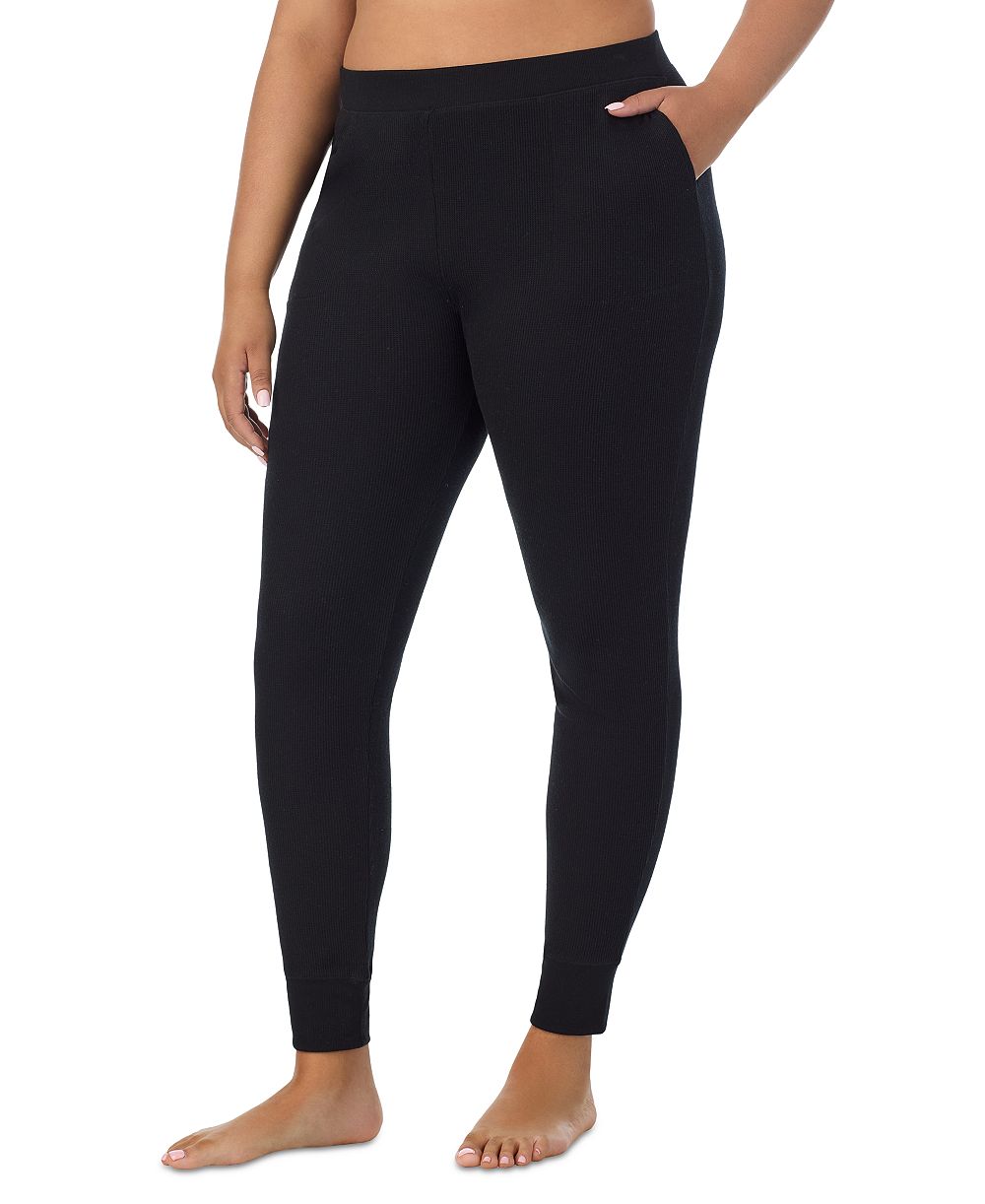 Cuddl Duds Plus Size Thermal Waffle-Knit Leggings