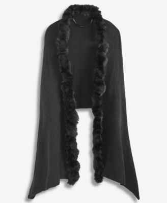 Кардиган I.N.C. International Concepts Women's Knit Twisted Faux-Fur-Trim