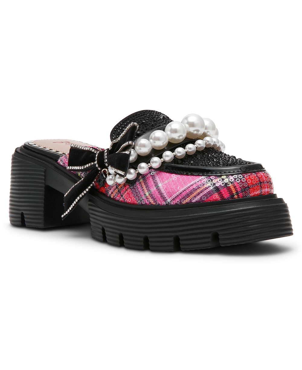 Betsey Johnson Women's Haven Platform Loafer Mules