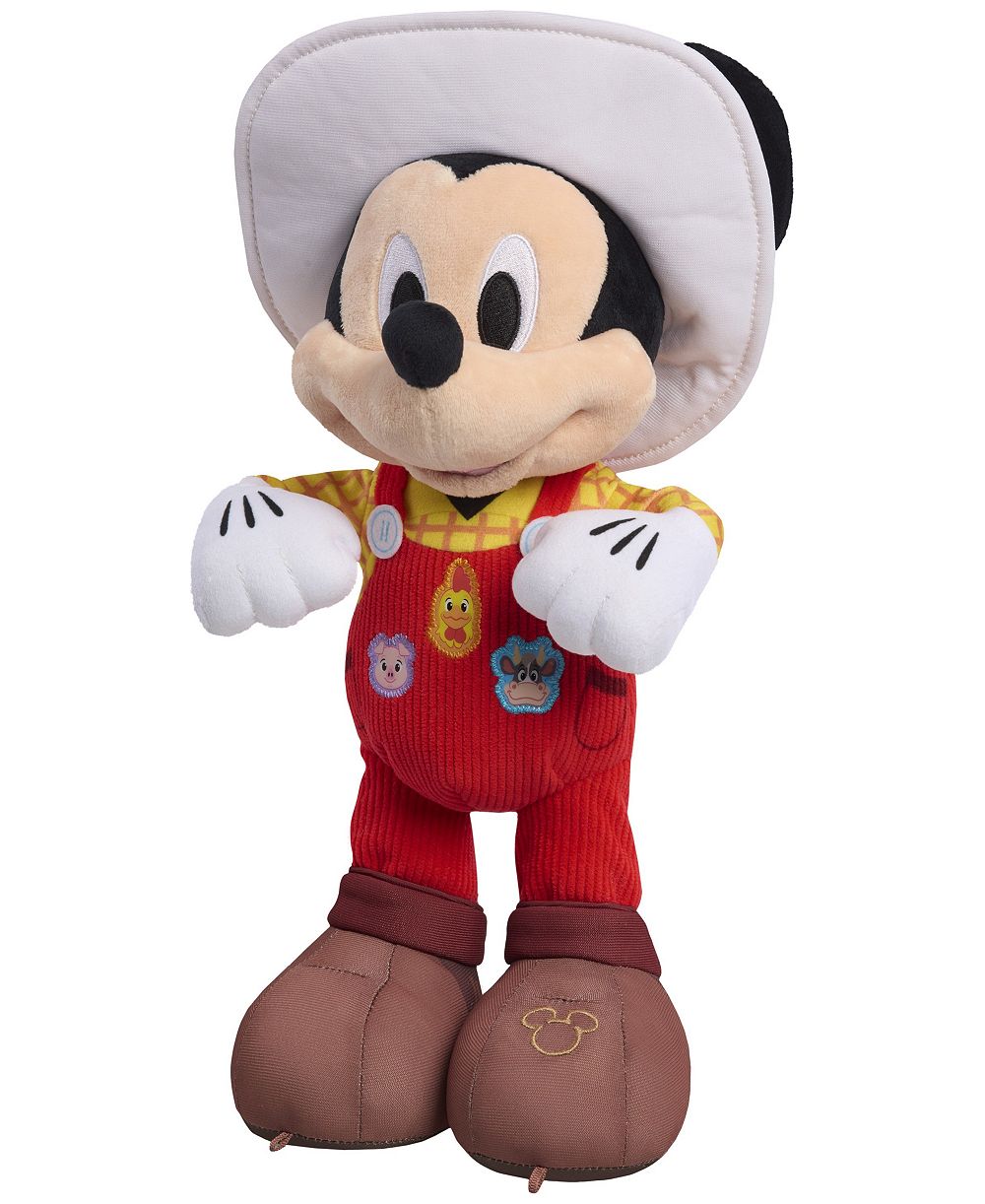 Плюшевая игрушка Mickey Mouse Hoedown Throwdown 14 дюймов со световой функцией, от 3 лет