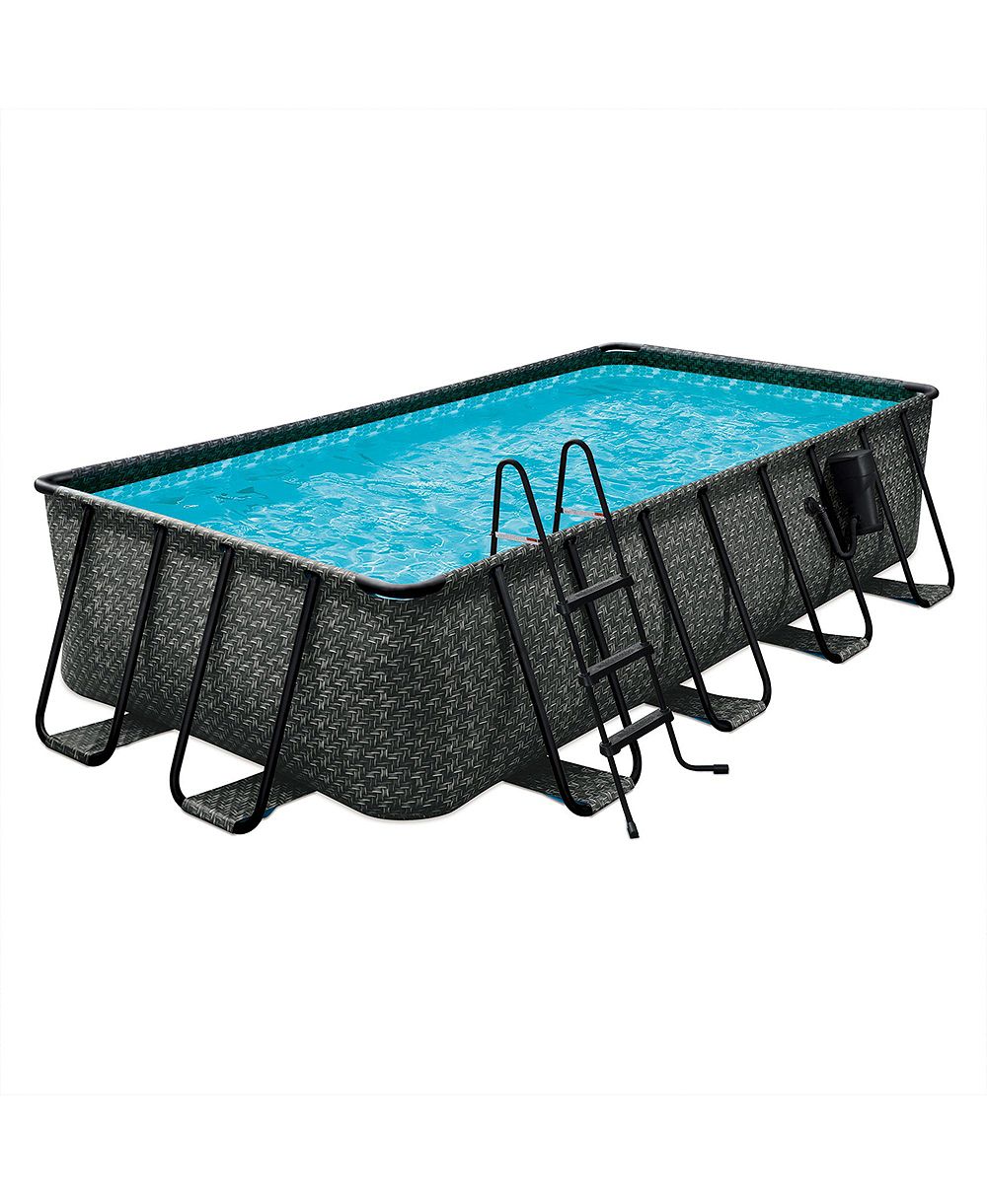 Надувной прямоугольный бассейн Funsicle 16' x 8' x 42" Oasis Outdoor Above Ground