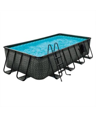 Надувной прямоугольный бассейн Funsicle 16' x 8' x 42" Oasis Outdoor Above Ground