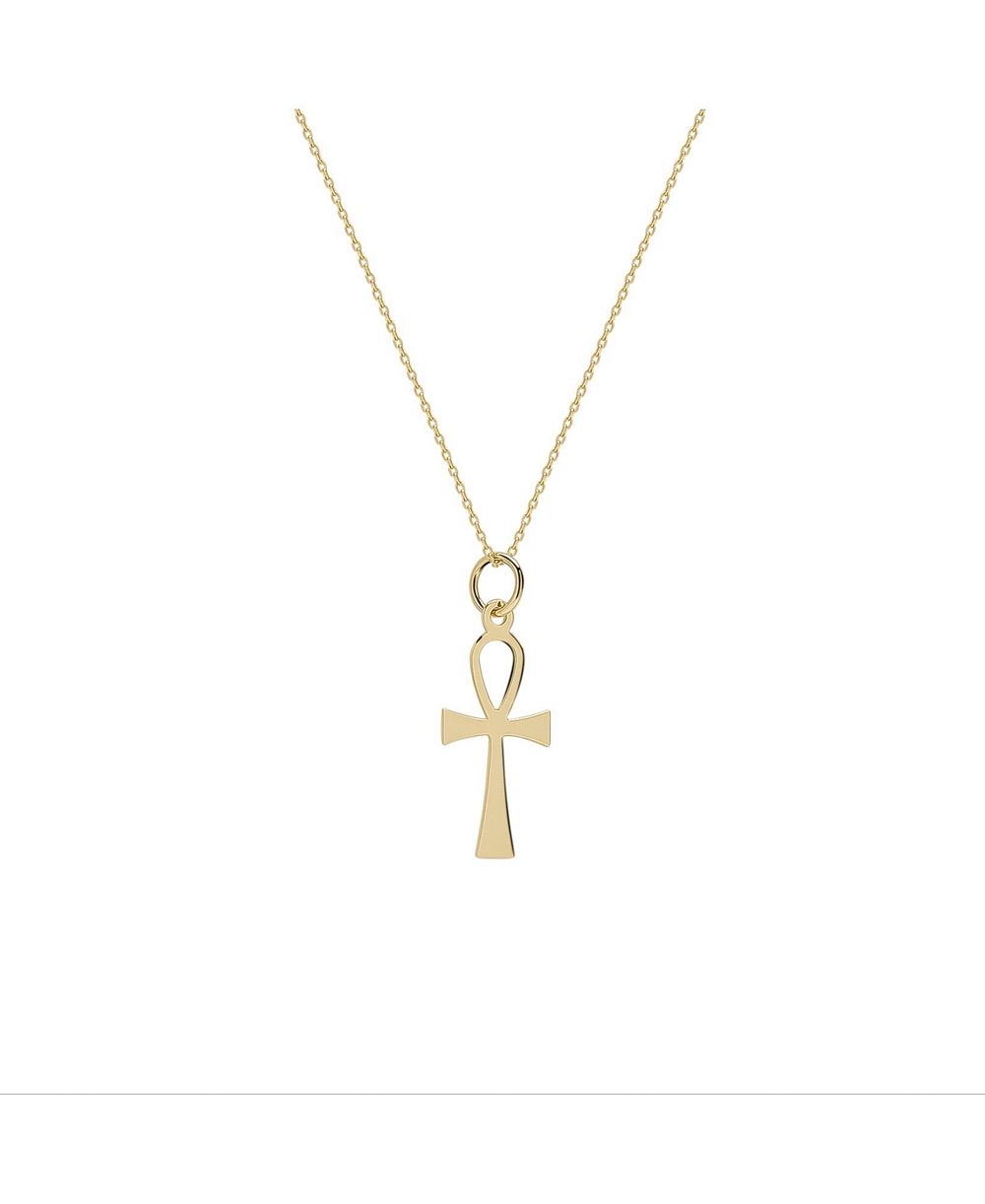 Spero London 9carat Solid Egyptian Ankh Necklace