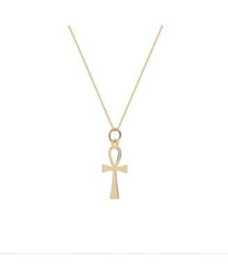 Spero London 9carat Solid Egyptian Ankh Necklace