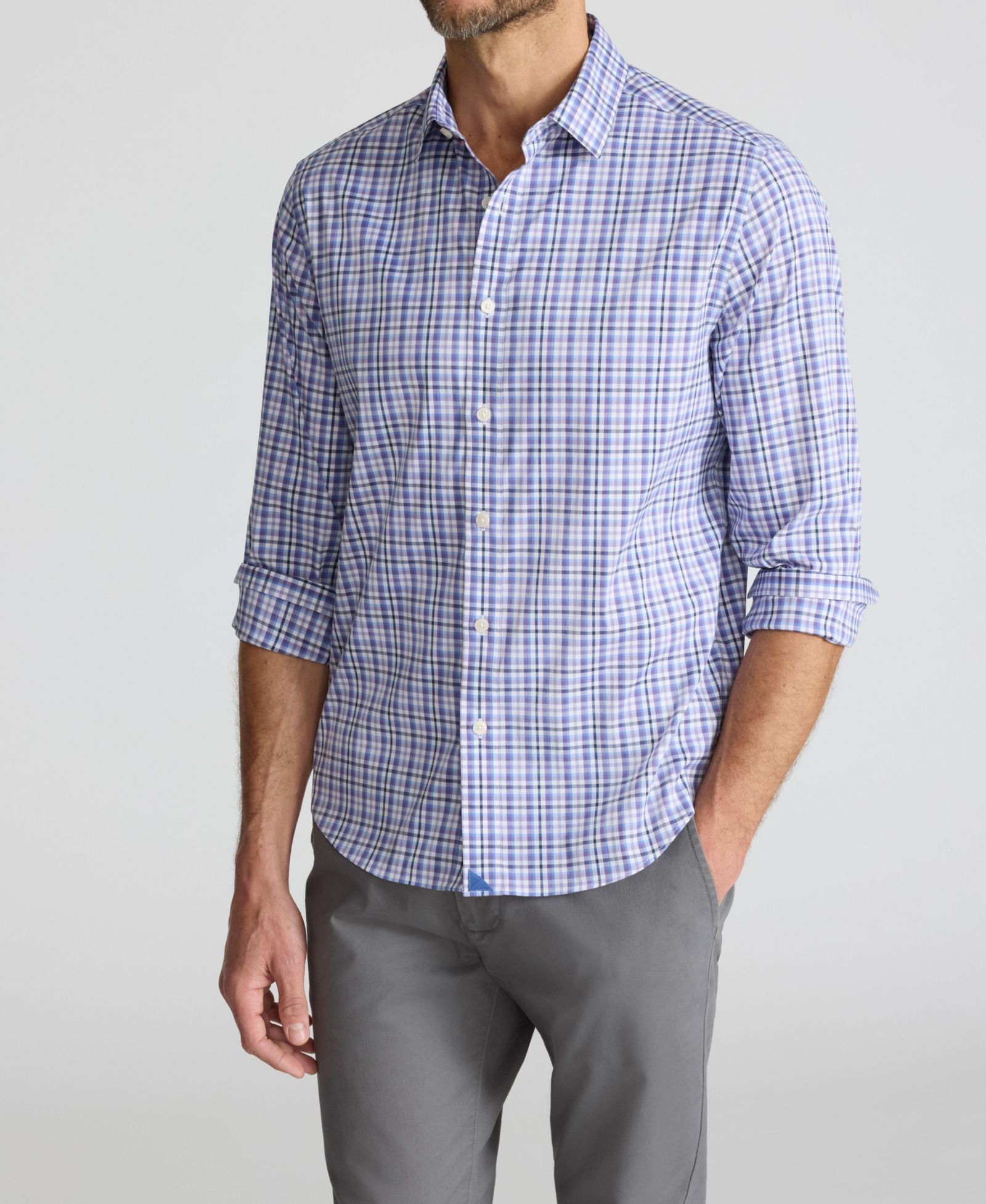 Мужская рубашка UNTUCKit Slim Fit Wrinkle-Free Cotton Tek Winterfield Button Up