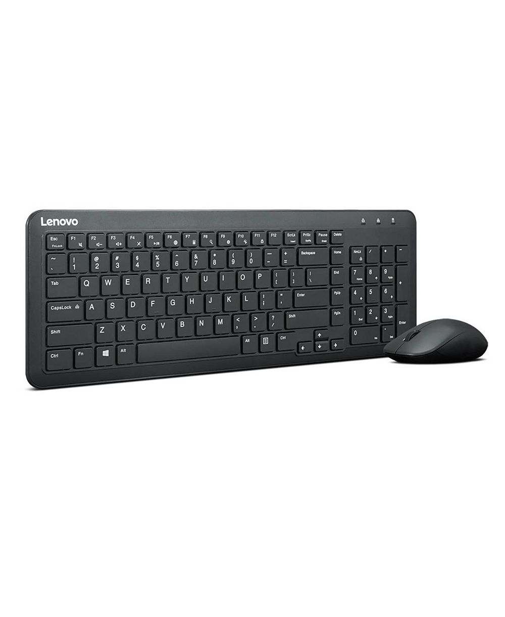 Lenovo 300 Compact Silent Wireless Keyboard and Mouse Combo for Windows 10/11