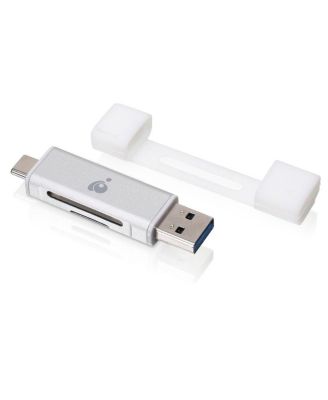 Кардридер IOGEAR USB C Duo SD MicroSD MMC RS MMC
