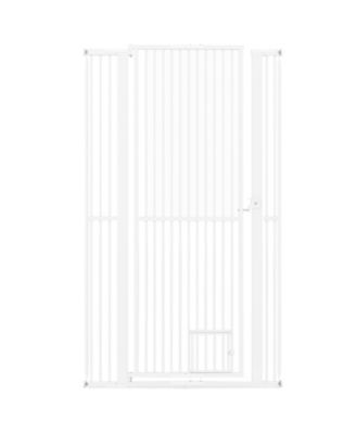 COZITO 67.5 in Extra Tall Pet Gate Heavy-Duty Metal Cat Gate with Wide Opening