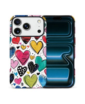 Colorful heart doodle